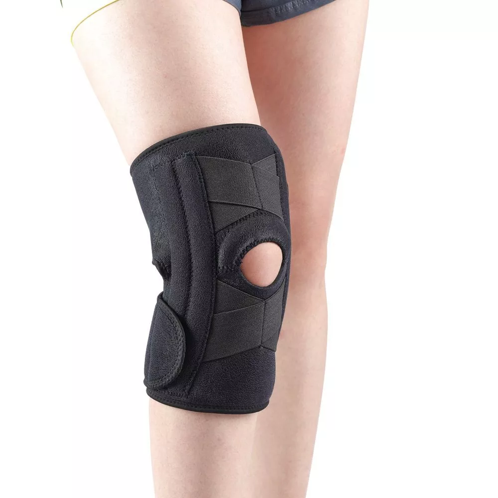 Atèl jenou ak kousinen jèl Stabilizers Side